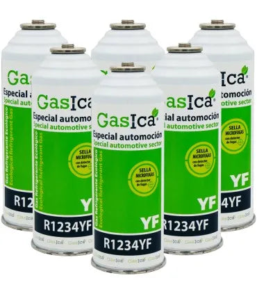 Pack 6 botellas gas refrigerante GASICA YF - R1234yf - Electrotodo