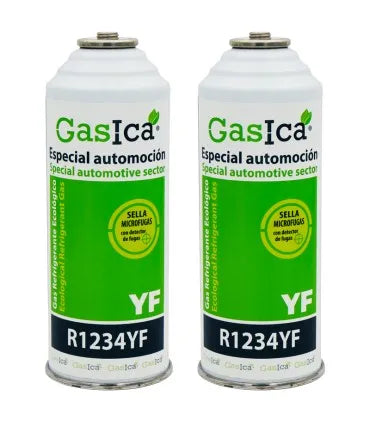 Pack gas refrigerante ecológico GASICA YF - R1234yf - Electrotodo