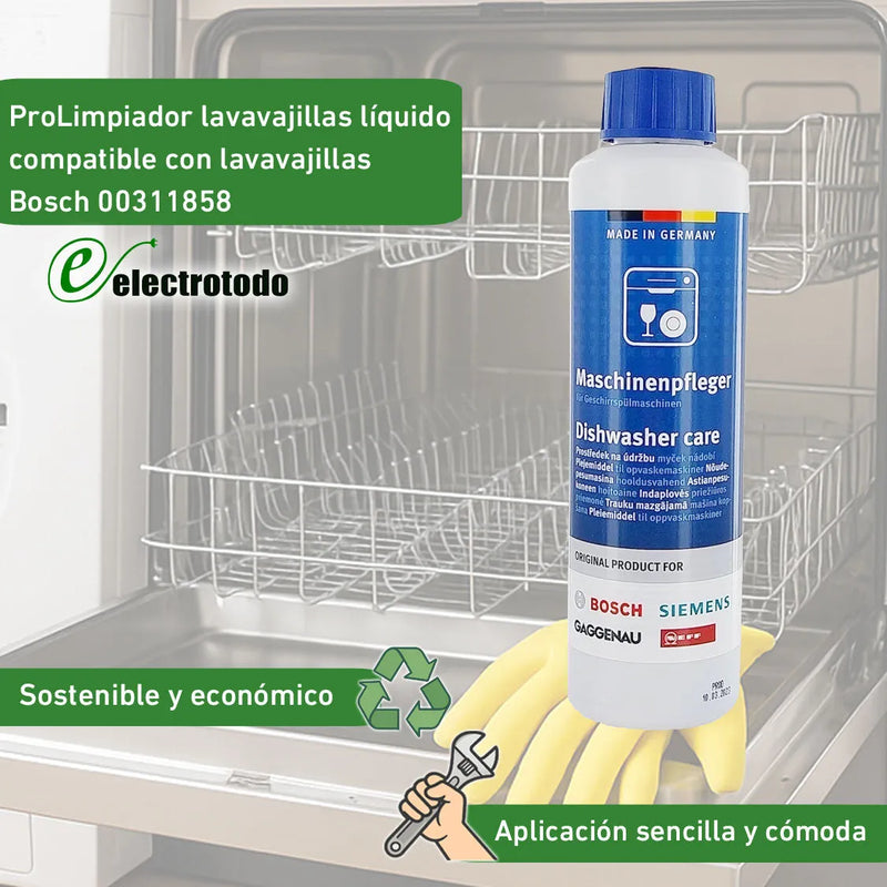 Producte de manteniment netejador per a rentavaixelles Bosch 00311858