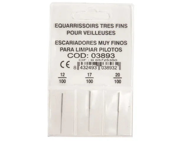 Juego escariadores para inyectores 0,12 - 0,17 - 0,20mm | 03893