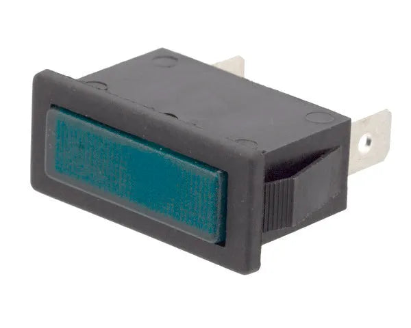 Piloto luz congelador verde 14x32 mm.