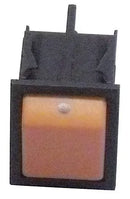 Interruptor unipolar naranja 25x31 mm