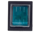 Interruptor bipolar horno verde 29x35mm.