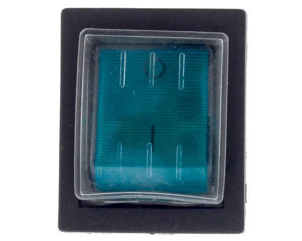 Interruptor bipolar horno verde 29x35mm.