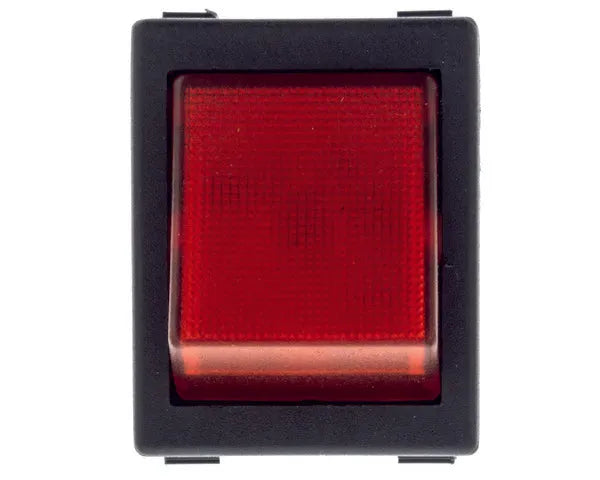 Pulsador lavavajillas rojo 22x30mm