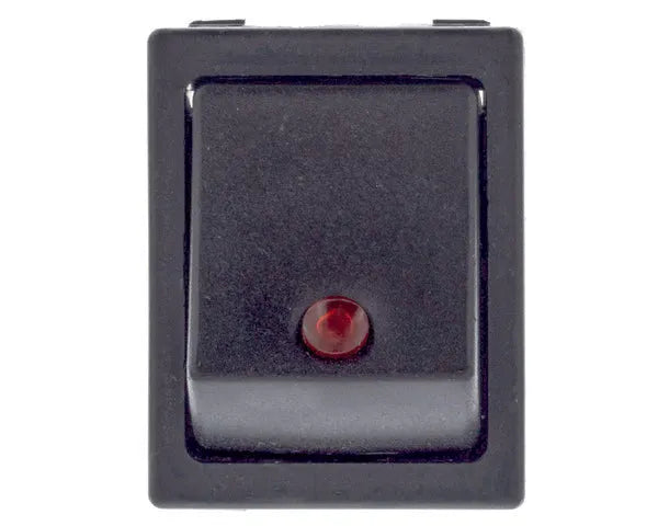 Interruptor unipolar rojo 25x31mm piloto