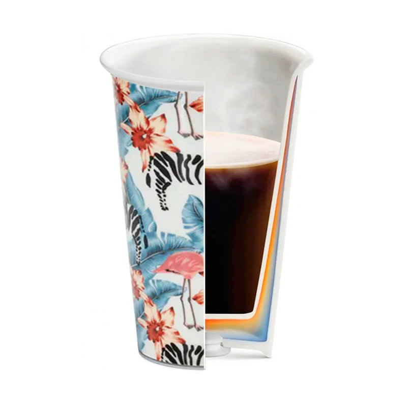 Delonghi taza térmica de cerámica y tapa de silicona Multicolor 300 ml  DLSC065