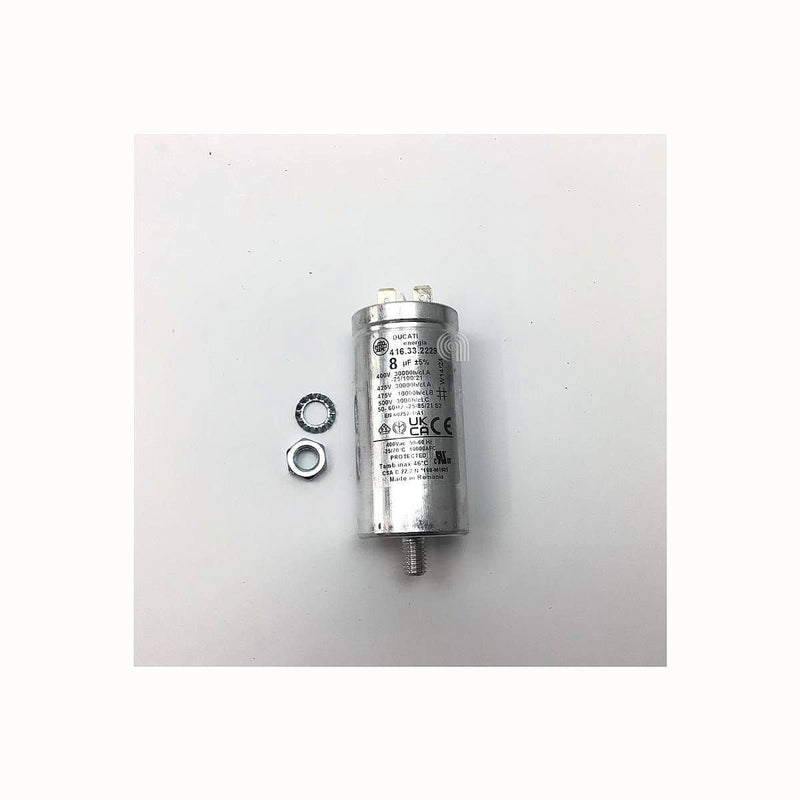 Condensador metálico 8uF para secadora Whirlpool y otras marcas