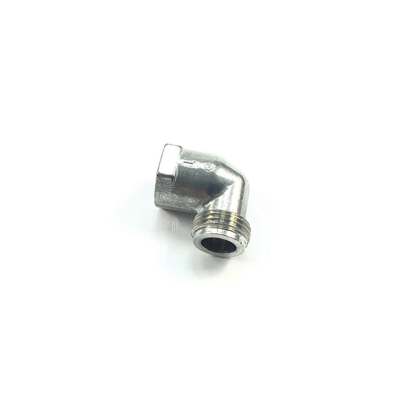 Racor codo 1/2 gas cilíndrico Bompani M59307004 para cocina