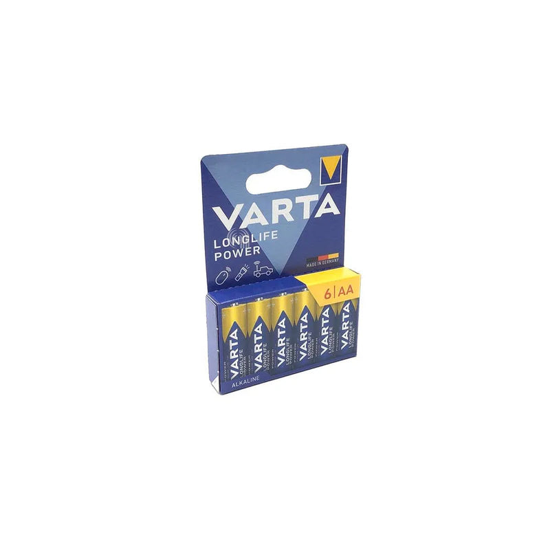 Pilas alcalinas aa high energy Varta 6 unidades 55302012
