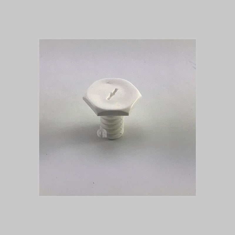 Pata regulable blanca d17,7x37,5 para frigorífico Indesit y Whirlpool