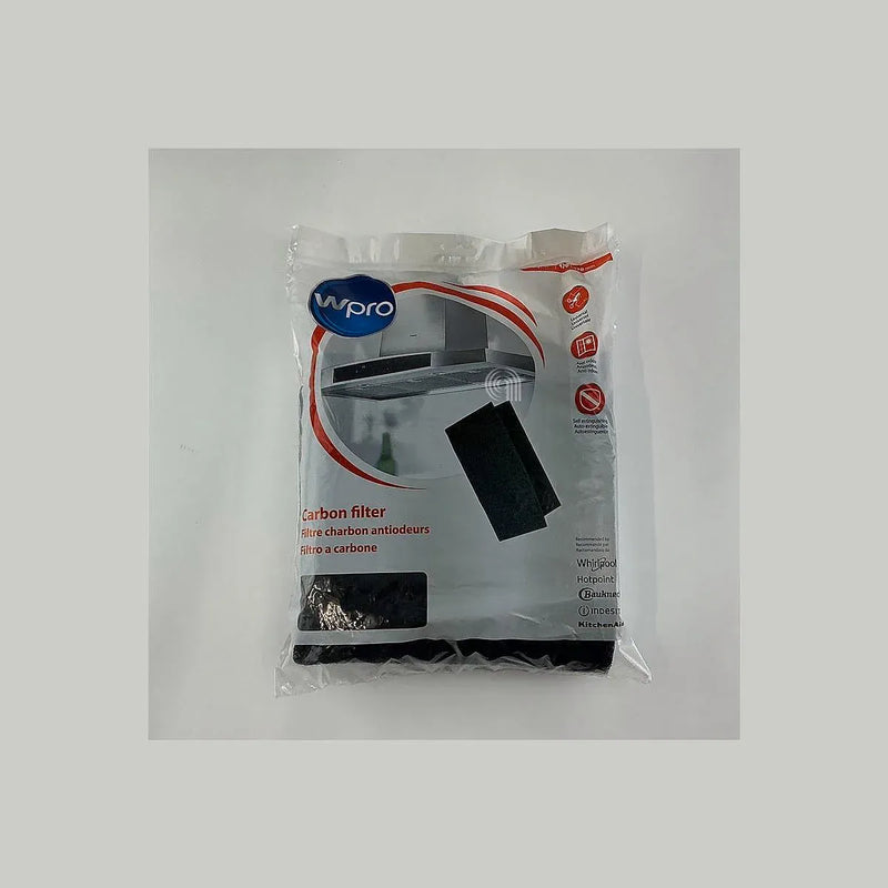 Filtro de carbón rectangular original para campana Whirlpool