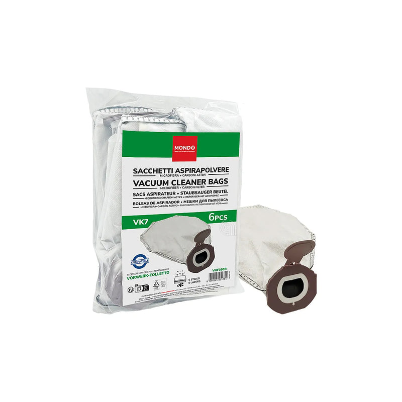 VORWERK-FOLLETTO - Bolsas de microfibra para aspirador - 01097