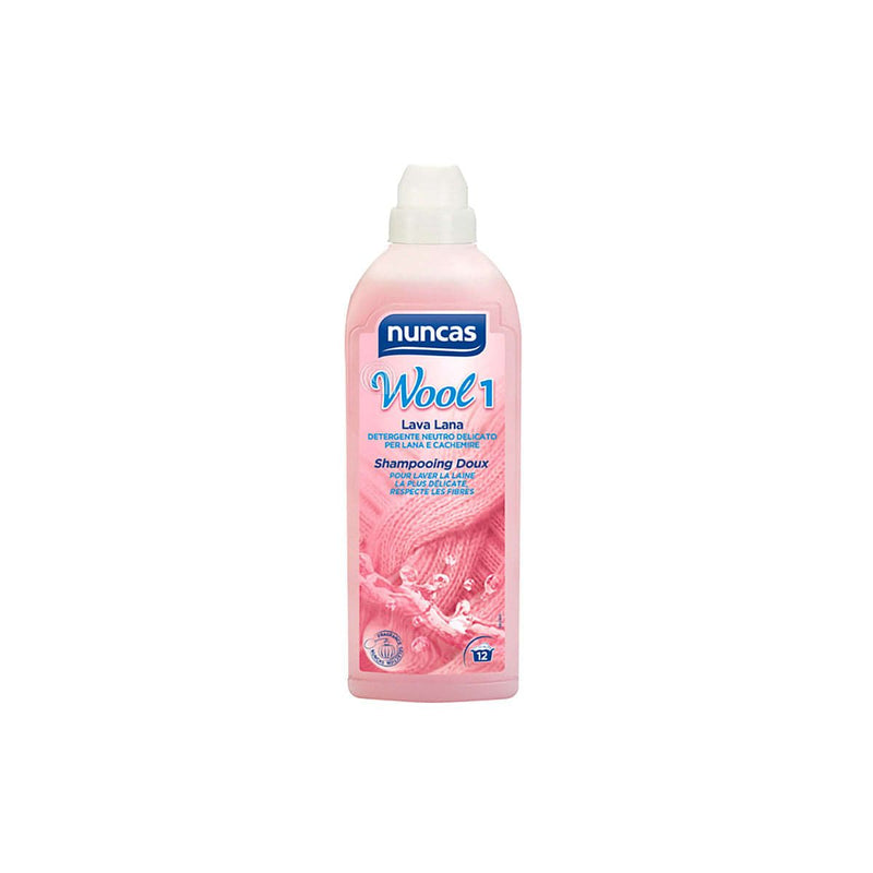 Detergente lava lana Nuncas 750 ml para lavadora y lavado a mano