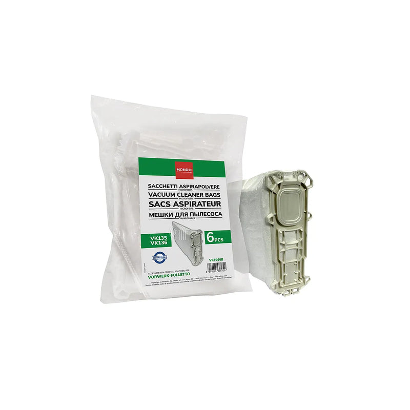 VORWERK-FOLLETTO - Bolsa de filtro Super Filtrello Aspiradora - 45030