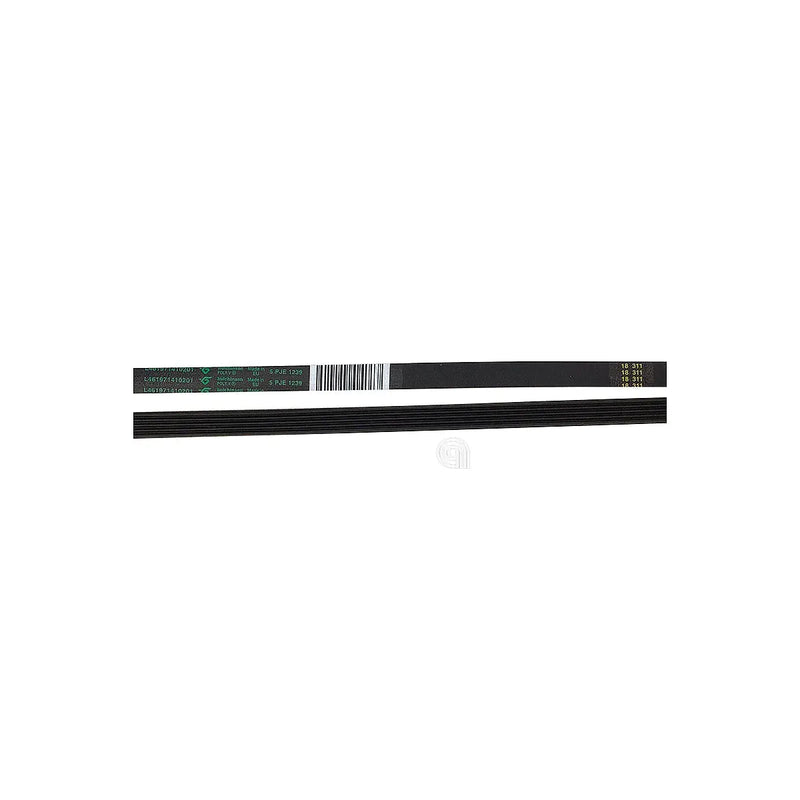 Correa J5 1239 Poly-V original lavadora Whirlpool y otras marcas