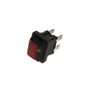 Interruptor rectangular rojo Polti para Vaporella M0005243