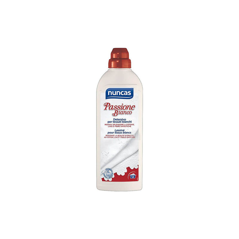 detersivo nuncas passione bianco para lavado de ropa blanca 750 ml