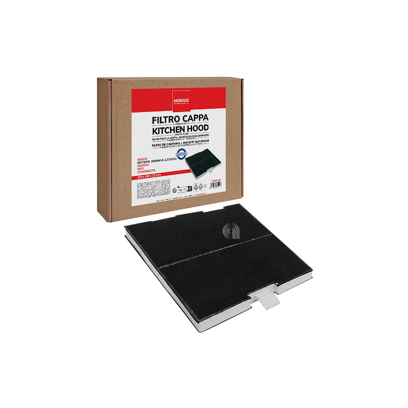 BOSCH SIEMENS CONSTRUCTA NEFF - Filtro de carbón rectangular para campana extractora - 00744075
