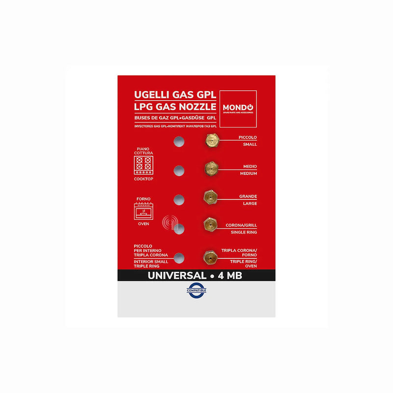UNIVERSALE MONDO - Boquillas de gas para placa de cocción - AST-00537501