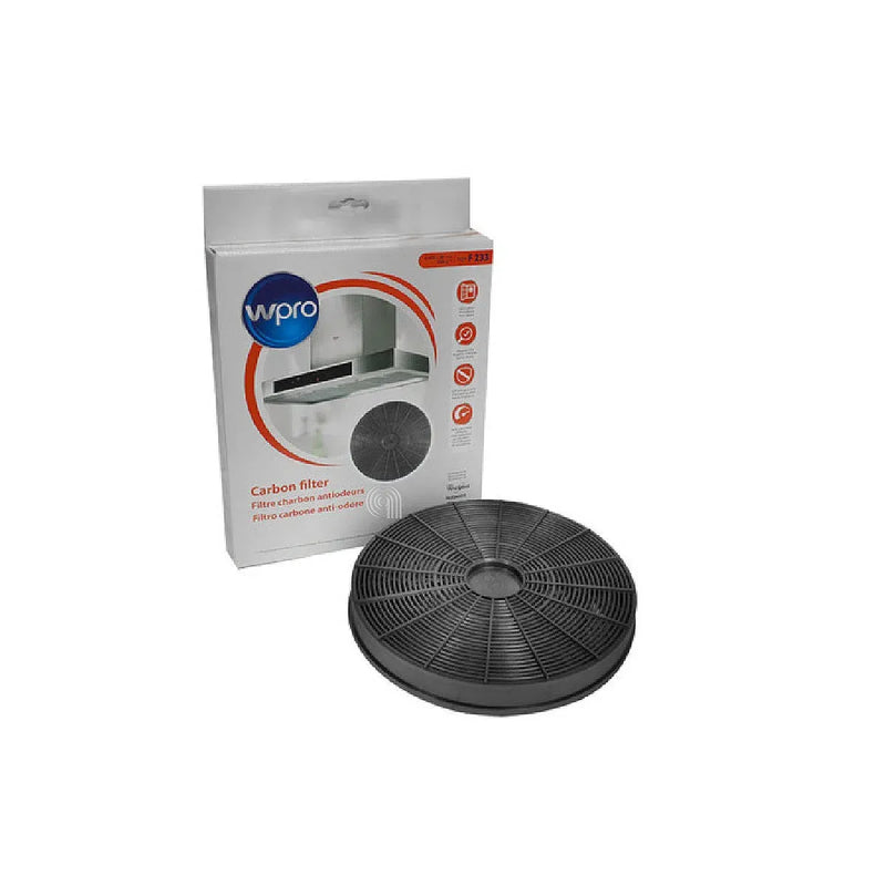 Filtro de carbón activado circular WPRO F233 para campana Whirlpool