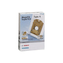 Set 4 bolsas con filtro tipo K original Bosch para aspiradora