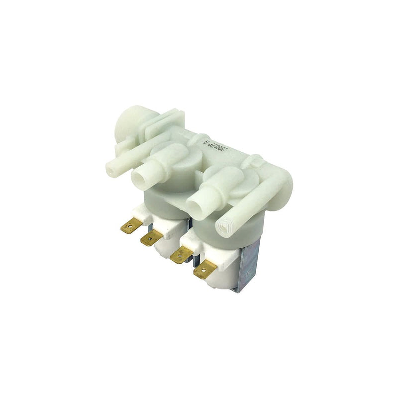 Válvula solenoide 2 vías 90° para lavadora Whirlpool e Indesit