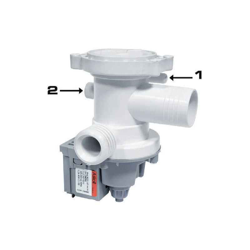 ARISTON, INDESIT, MERLONI - Bomba de Desagüe Magnética para Lavadora - AST-00215255