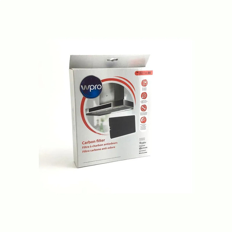 Filtro de carbón rectangular tipo 35 para campana Whirlpool