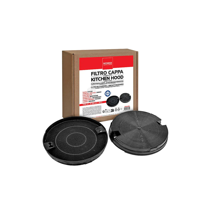 ARISTON, BRANDT, CANDY, ELICA, GORENJE, SMEG, WHIRLPOOL, ZANUSSI - Filtro de carbón Extractor - KITFC29