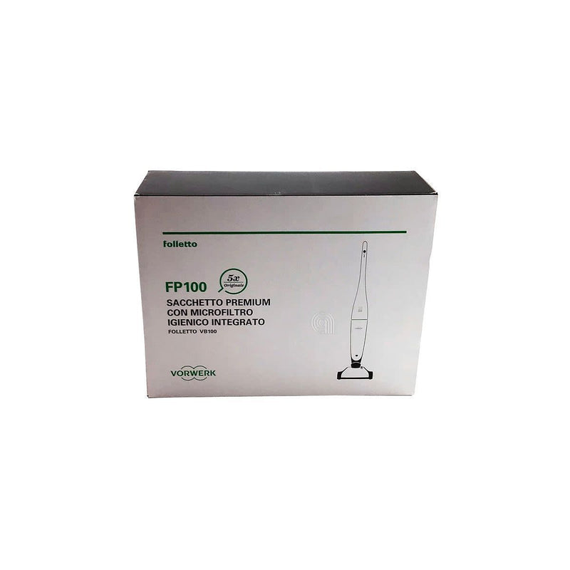 Set 5 bolsas premium FP100 con filtro original Vorwerk 58018