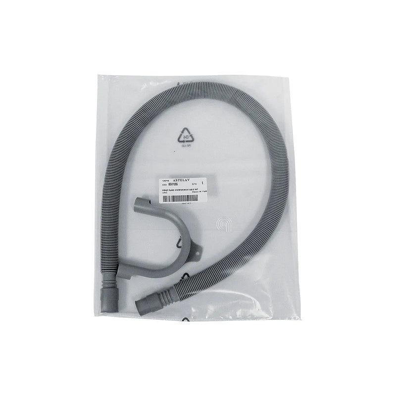 UNIVERSAL - Kit Tubo Desagüe Extensible 0,8-3m Lavadora Lavavajillas - AST-00111205