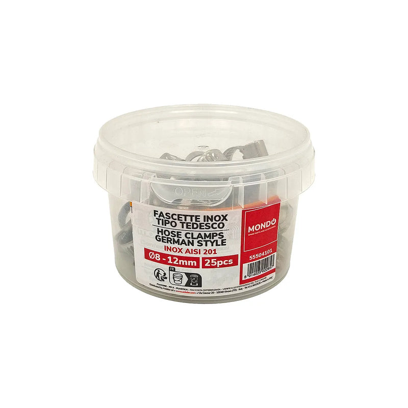 MONDO - Fascette Inox 8-12 MM - AST-55504101