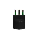 set 10 adaptadores enchufe italiana 2p+t 16a a schuko 2p+t 16a
