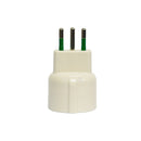 set 10 adaptadores enchufe italiano 2p+t 10a a schuko