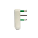Set 10 spinas angulo rebajadas 2P+T 16A blanco Mondo