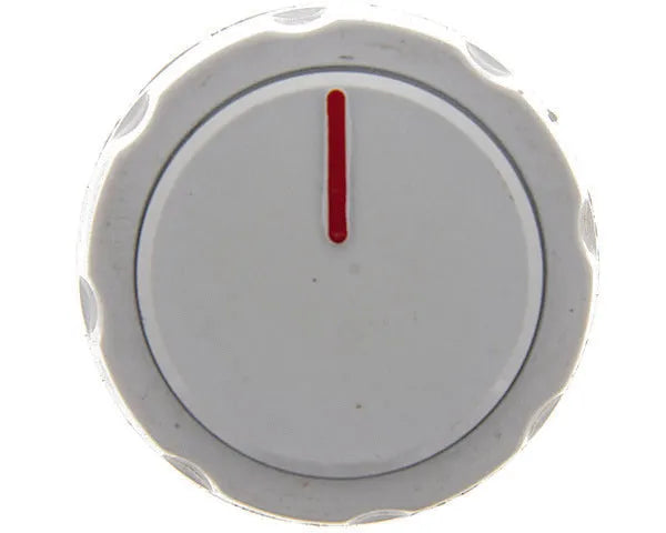 Mando de cocina estándar blanco con eje corto de 6mm