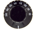 Mando termostato 60-200ºc negro