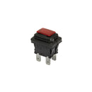 Interruptor rectangular rojo Polti para Vaporella M0005243
