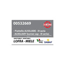 LOFRA, MIELE, RICAMBI CUCINA - Tapa quemador auxiliar placa de cocción - 03190117