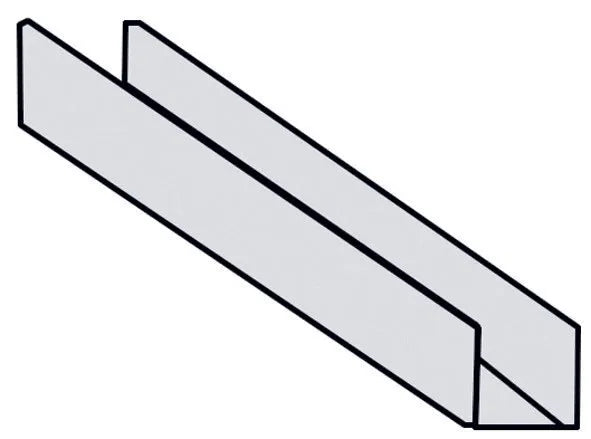 Soporte perfil u galvanizado 2000x35x0,8