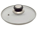 Tapa cristal inox con válvula ø 18 cm.