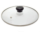 Tapa cristal inox con válvula ø 20 cm.