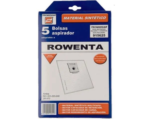 SACO ASPIRADOR SINTÉTICO ROWENTA 5 U.