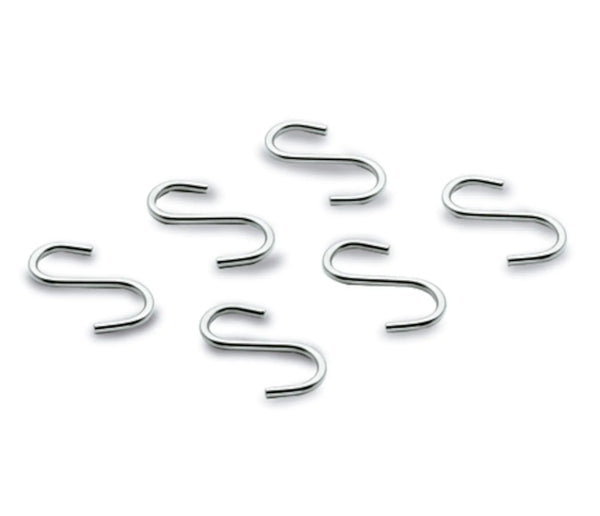 LACOR Set de 6 ganchos para el colgador de barra 60700