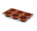LACOR Molde briochette 6 cavidades Pastryflex 66820