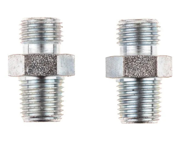 Racor gasoil M1/4" cónico x M1/4" NPT para latiguillo y bomba (2 uds)