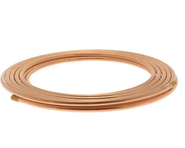 Tubo cobre 1/2'' 15 m. norma EN12735-1