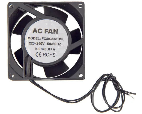 Motor ventilador 80x80x38,5 mm 15w