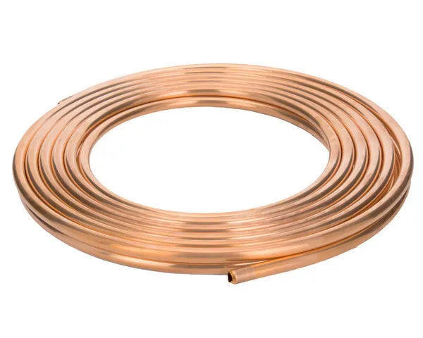 Tubo cobre 5/8'' 15 m. norma EN12735-1